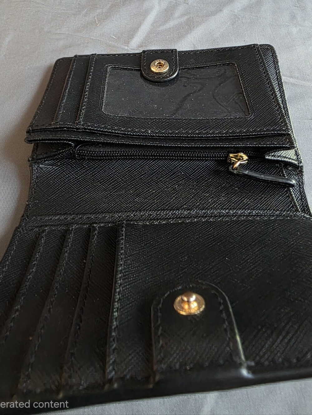 Michael Kors Black Saffiano Leather Wallet - Picture 5 of 6